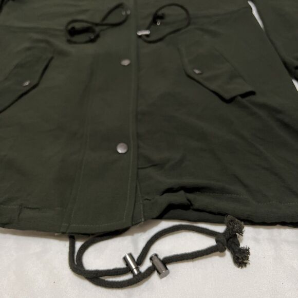 NWT Romeo and Juliet Couture Jacket Womens Size S Olive Parka Hooded Long - Picture 8 of 15